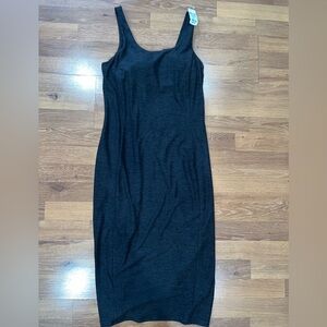 FLX Charcoal Sleeveless Midi Dress